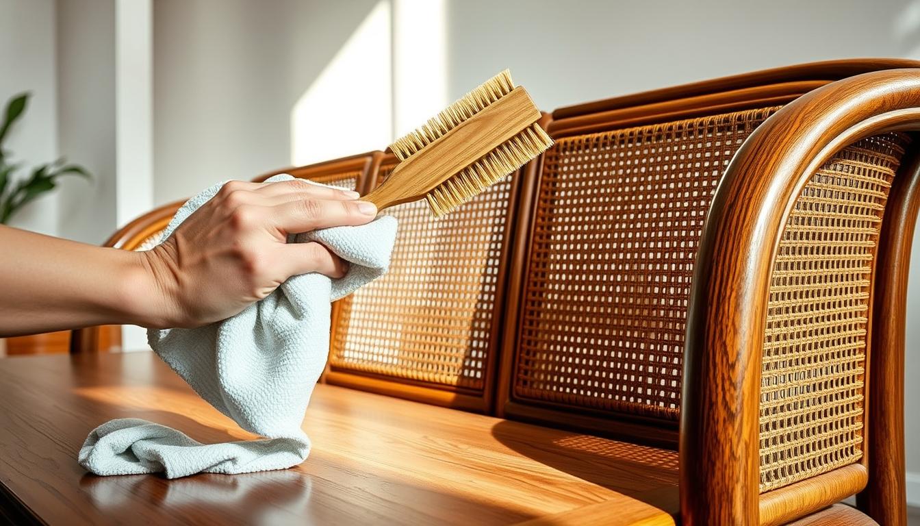 How to Clean Furniture with Combined Wood and Rattan Elements