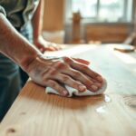 Cleaning unfinished wood