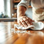 Cleaning wood with soap