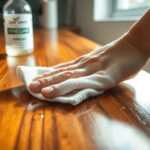 Cleaning wood with vinegar