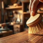 Deep cleaning wood pores