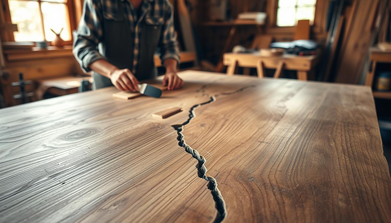 How to Stabilize and Fill a Large Crack in a Solid Wood Tabletop