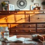 Fixing wood scratches