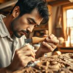 Removing dust from wood