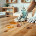 Removing ink from wood