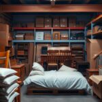 Storing wood furniture