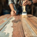 Stripping painted wood