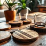Wood furniture coasters