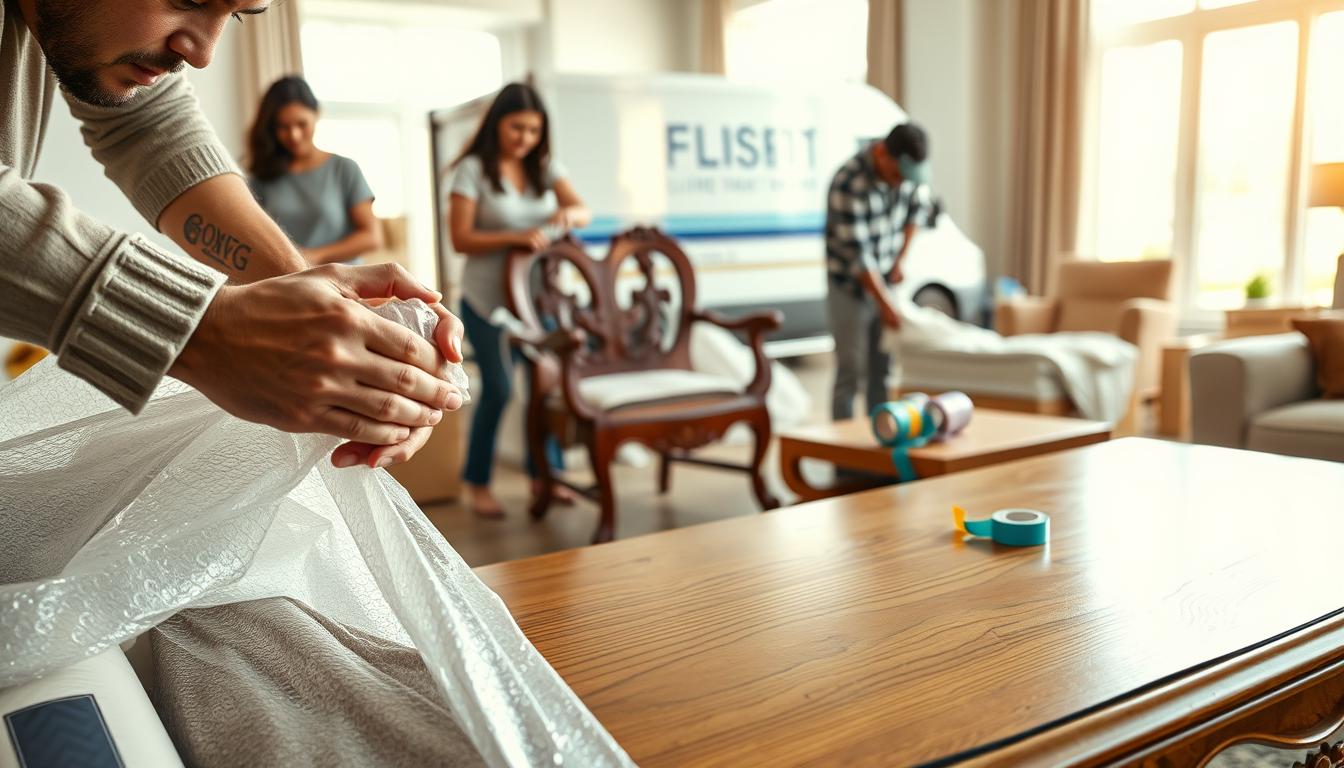 How to Wrap and Protect Wood Furniture for a House Move