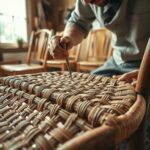Restoring wicker on wood